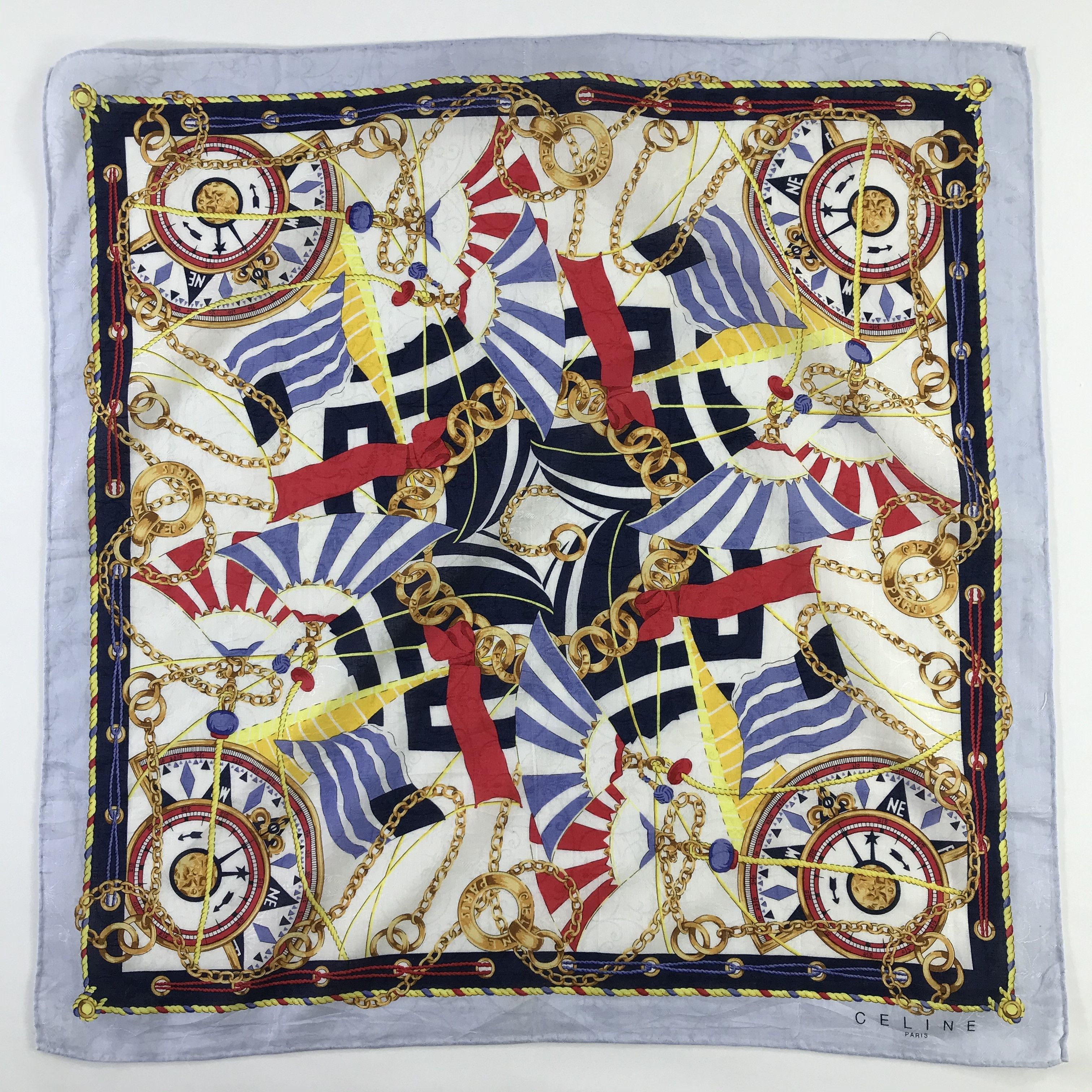 Celine × Vintage Celine Bandana / Handkerchief / Neckerchief - S955 Size ONE SIZE - 1 Thumbnail