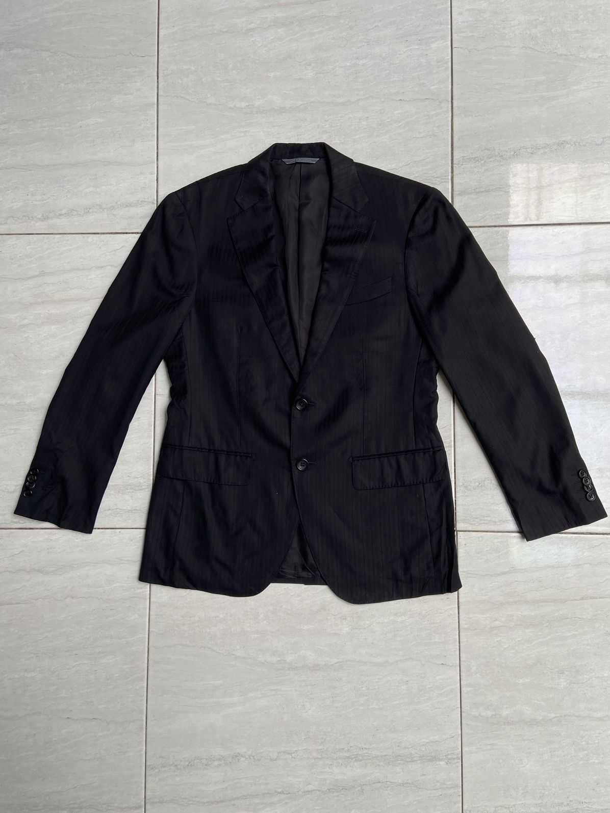 Designer × Japanese Brand × Loro Piana LORO PIANA D’URBAN Black Suit Size 48L - 6 Thumbnail