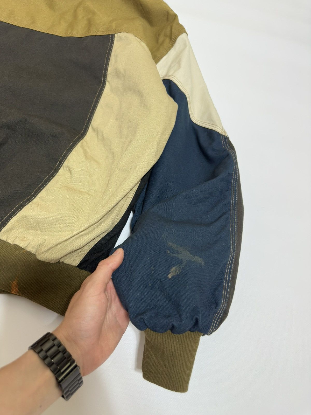 Carhartt Vintage Reworked Carhartt Patchwork Canvas Active Jacket Size US XL / EU 56 / 4 - 12 Thumbnail