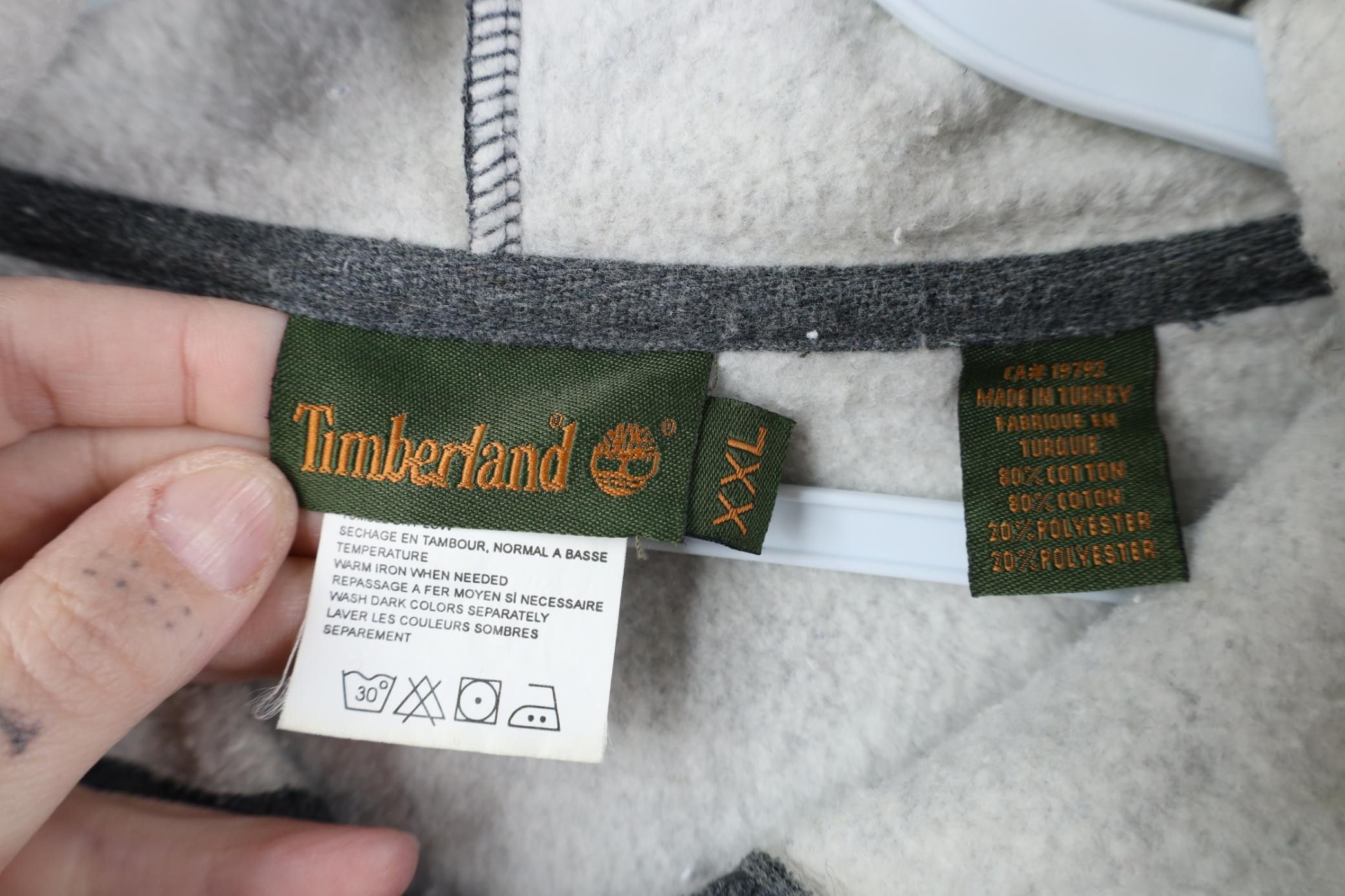 Timberland Vintage Y2K Timberland Heavyweight Hoodie Sweatshirt Gray Size US XXL / EU 58 / 5 - 5 Thumbnail