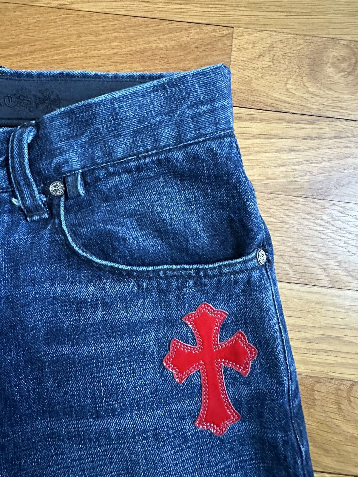 Chrome Hearts Custom Cross patch denim 1/1 special order Size US 29 - 3 Thumbnail