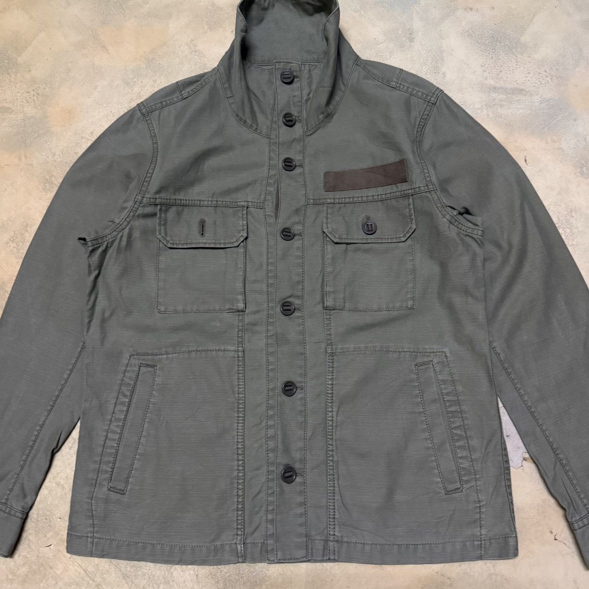 Vintage Beams Military Army Style Button Up Jacket Size US L / EU 52-54 / 3 - 3 Thumbnail