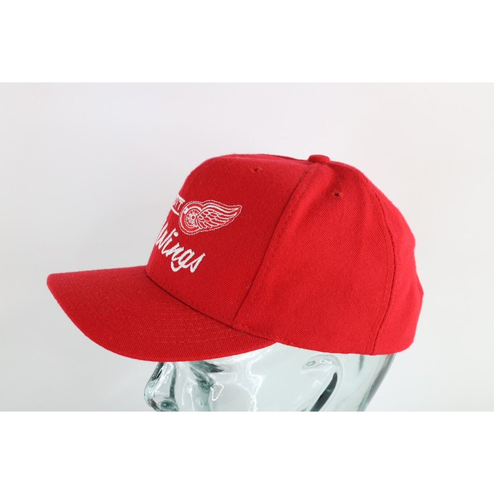 Vintage 90s Annco Pro Model Script Detroit Red Wings Hat