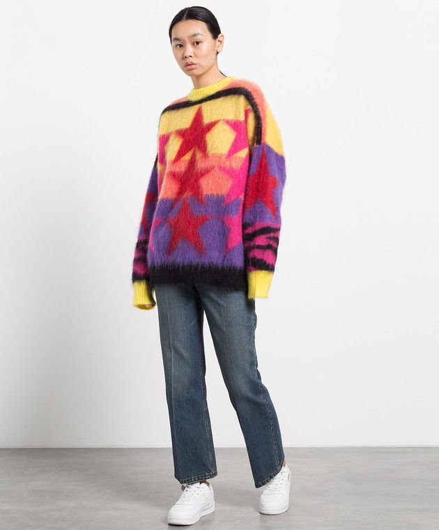 Palm Angels o1y1225 Crewneck Sweater in Multicolor Size XS / US 0-2 / IT 36-38 - 4 Thumbnail