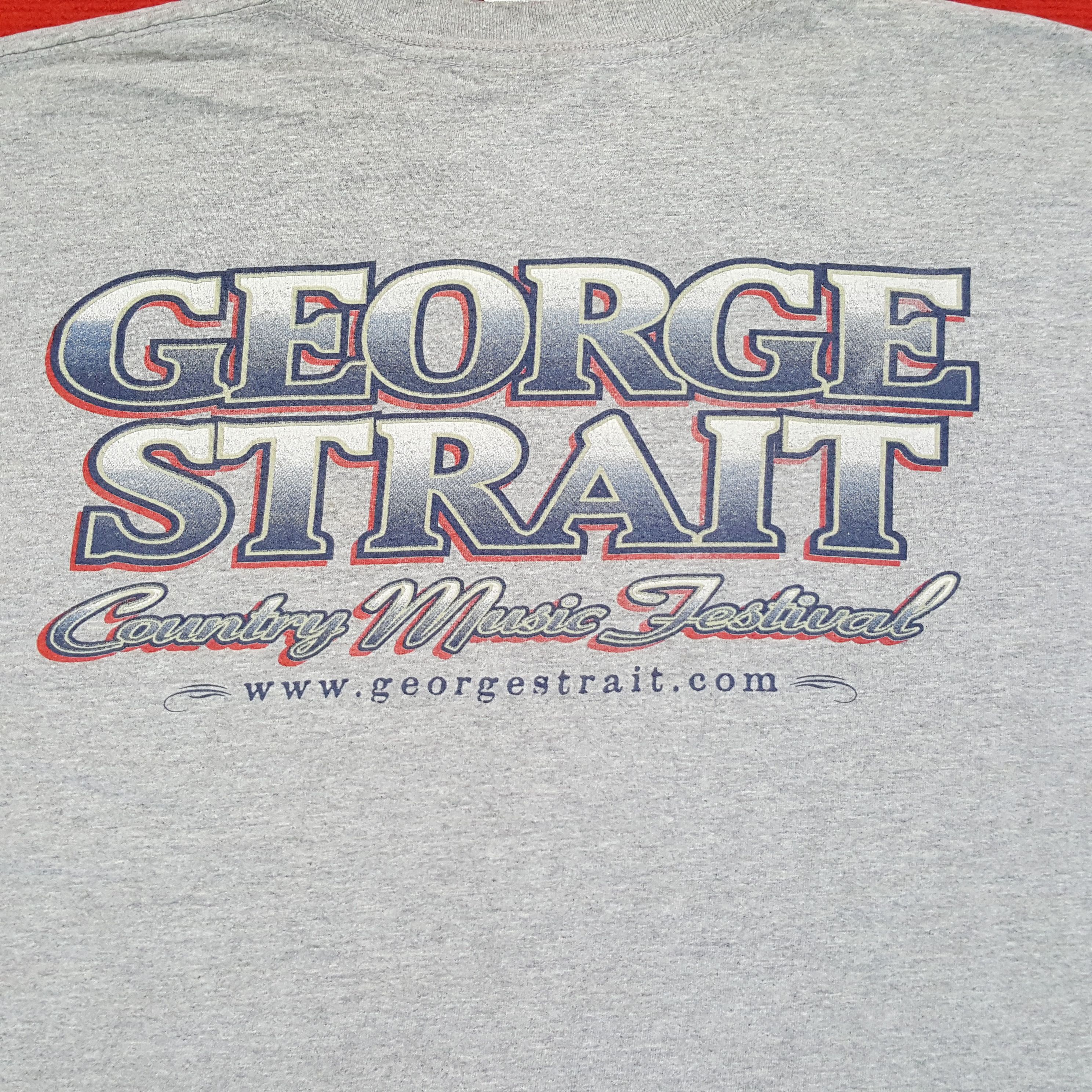 Vintage George Straits Country Music Festival Singer Music Tshirt Size US XL / EU 56 / 4 - 4 Thumbnail
