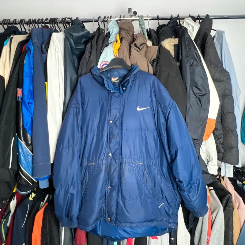 Nike × Vintage winter jacket nike vintage big swoosh L Size US L / EU 52-54 / 3 - 2 Thumbnail