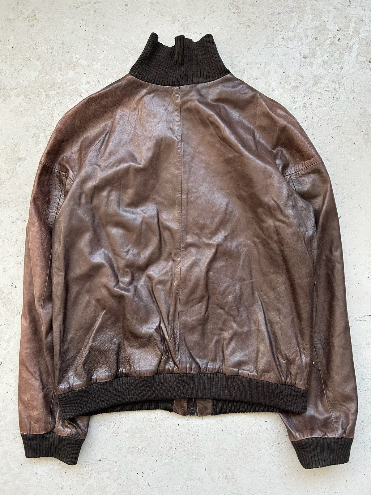 Helmut Lang Helmut Lang 00AW Brown Leather Jacket Size US S / EU 44-46 / 1 - 3 Thumbnail