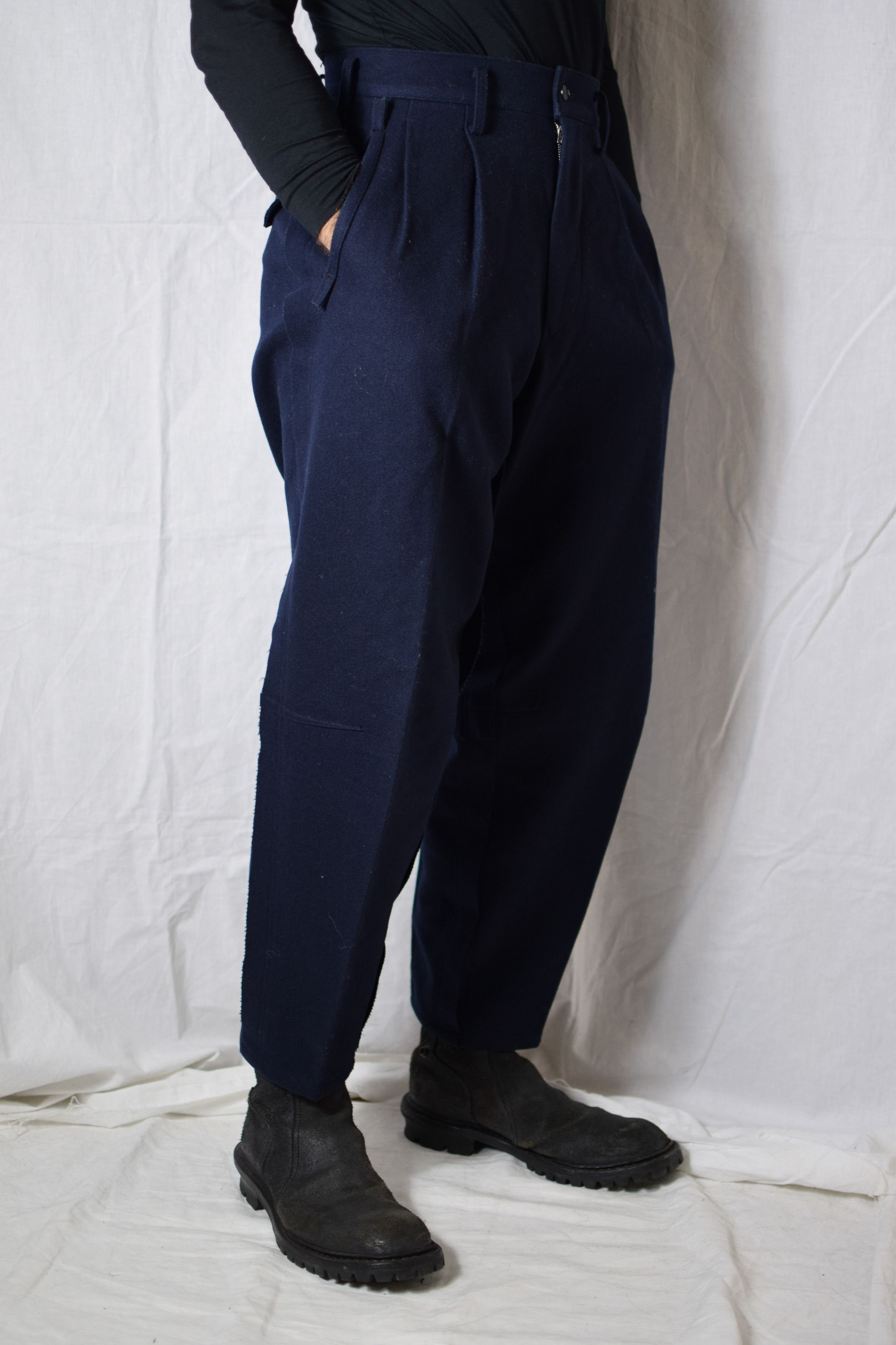 Yohji Yamamoto YYPH AW93 Wool-Linen Pants - HP-P54-111 Size US 30 / EU 46 - 5 Thumbnail