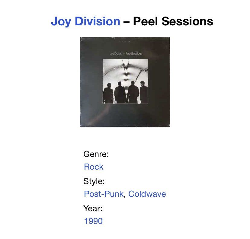Band Tees Sick🔥Vintage Joy Division “The Peel Sessions” Band Tees Size US M / EU 48-50 / 2 - 12 Thumbnail