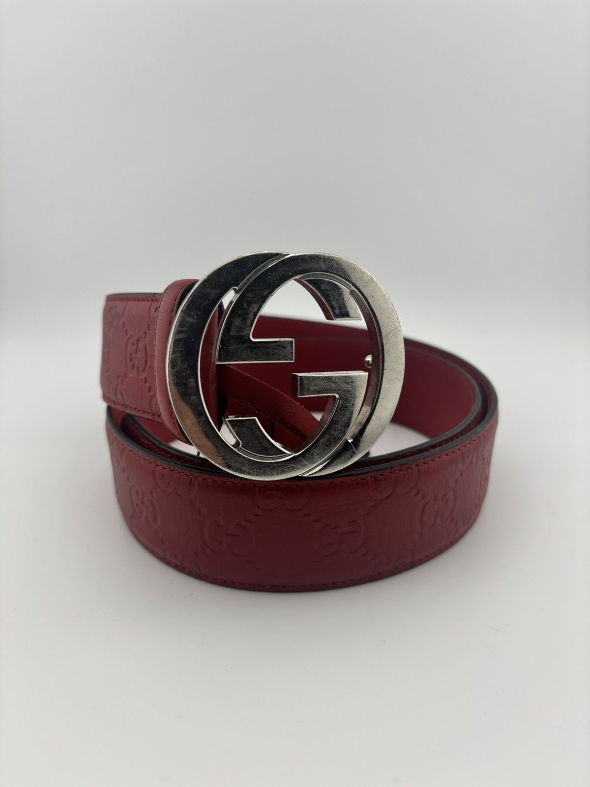 Gucci GUCCI BELT RED SIZE 36 Size 36 - 1 Thumbnail