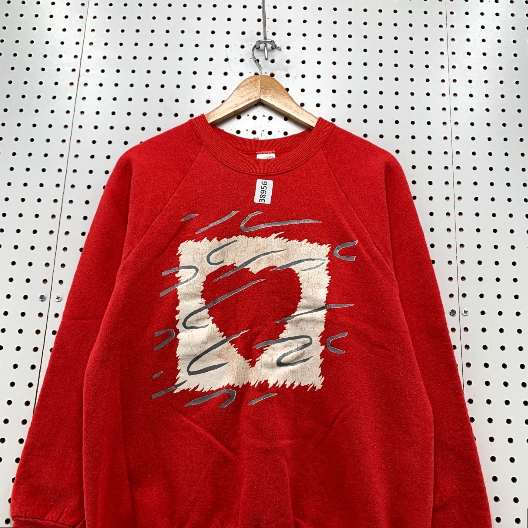 Fruit Of The Loom VINTAGE 90s Valentines Heart Crewneck Sweatshirt Mens Large Red Made USA Size US L / EU 52-54 / 3 - 2 Thumbnail