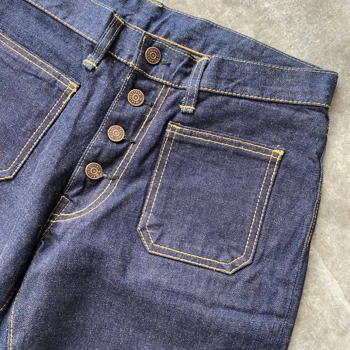 If Six Was Nine × Japanese Brand × Le Grande Bleu (L.G.B.) Vintage BIGSTONE Super Flared Denim w31 Size US 31 - 4 Thumbnail