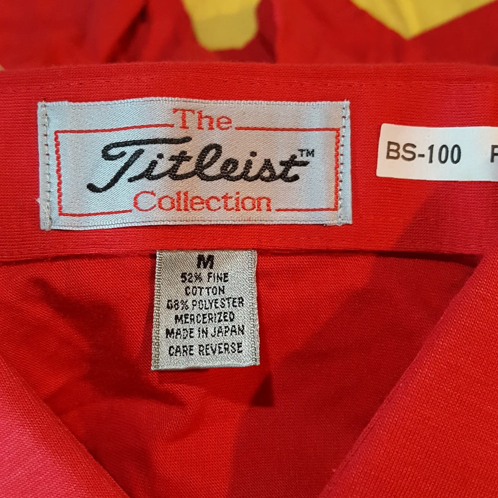 Titleist VINTAGE Titleist Golf Men's Small Red Collared Short Sleeve Athletic Polo Shirt Size US S / EU 44-46 / 1 - 5 Thumbnail