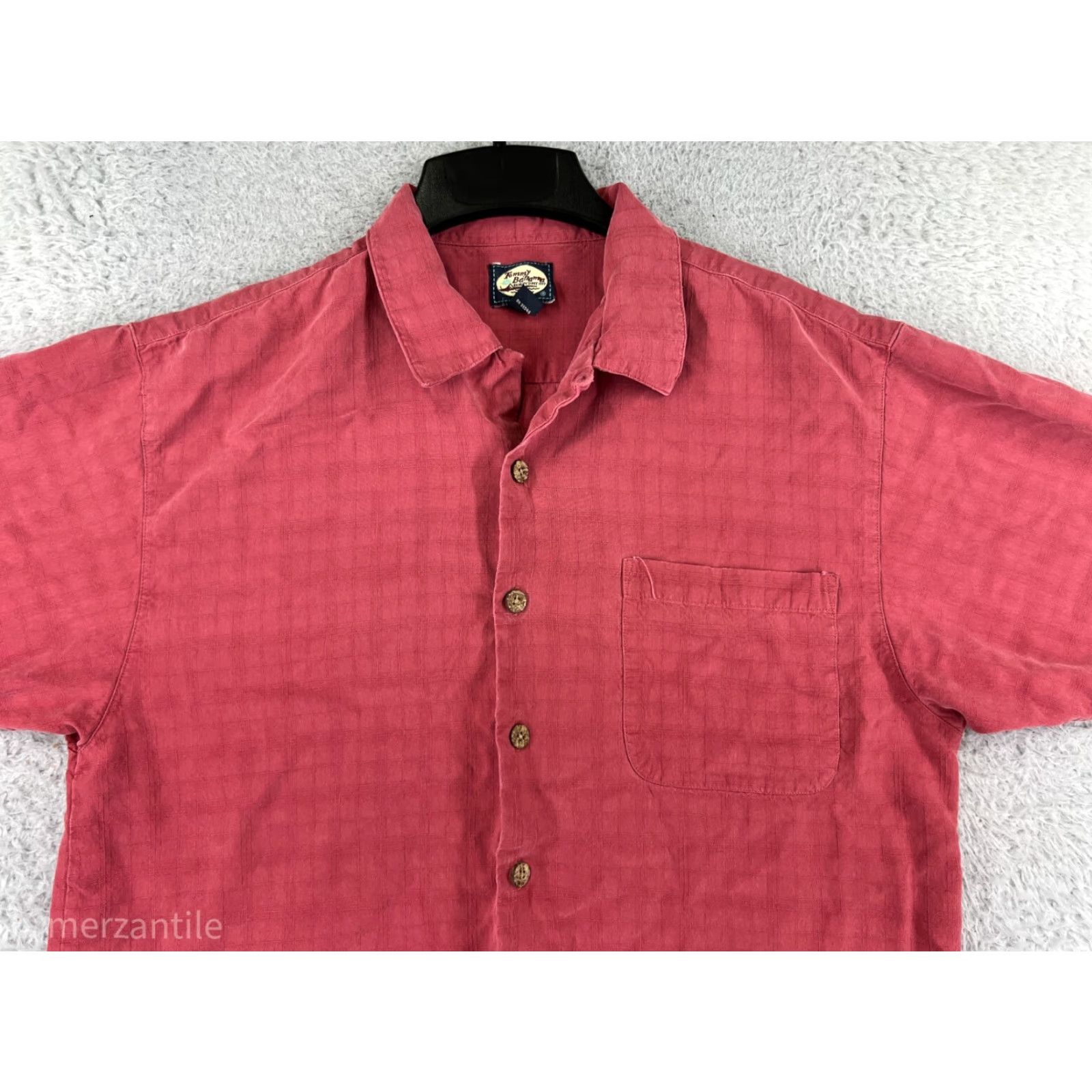 Tommy Bahama Tommy Bahama Shirt Mens L Red Geometric 100% Rayon Button Up Hawaiian Geometric Pattern Aloha Beach Resort Casual Shirt Mens Size US L / EU 52-54 / 3 - 6 Thumbnail