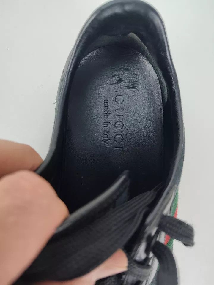 Gucci Gucci Leather Guccissima Strip Web Shoes Sneakers 28 cm Size US 10 / EU 43 - 7 Thumbnail