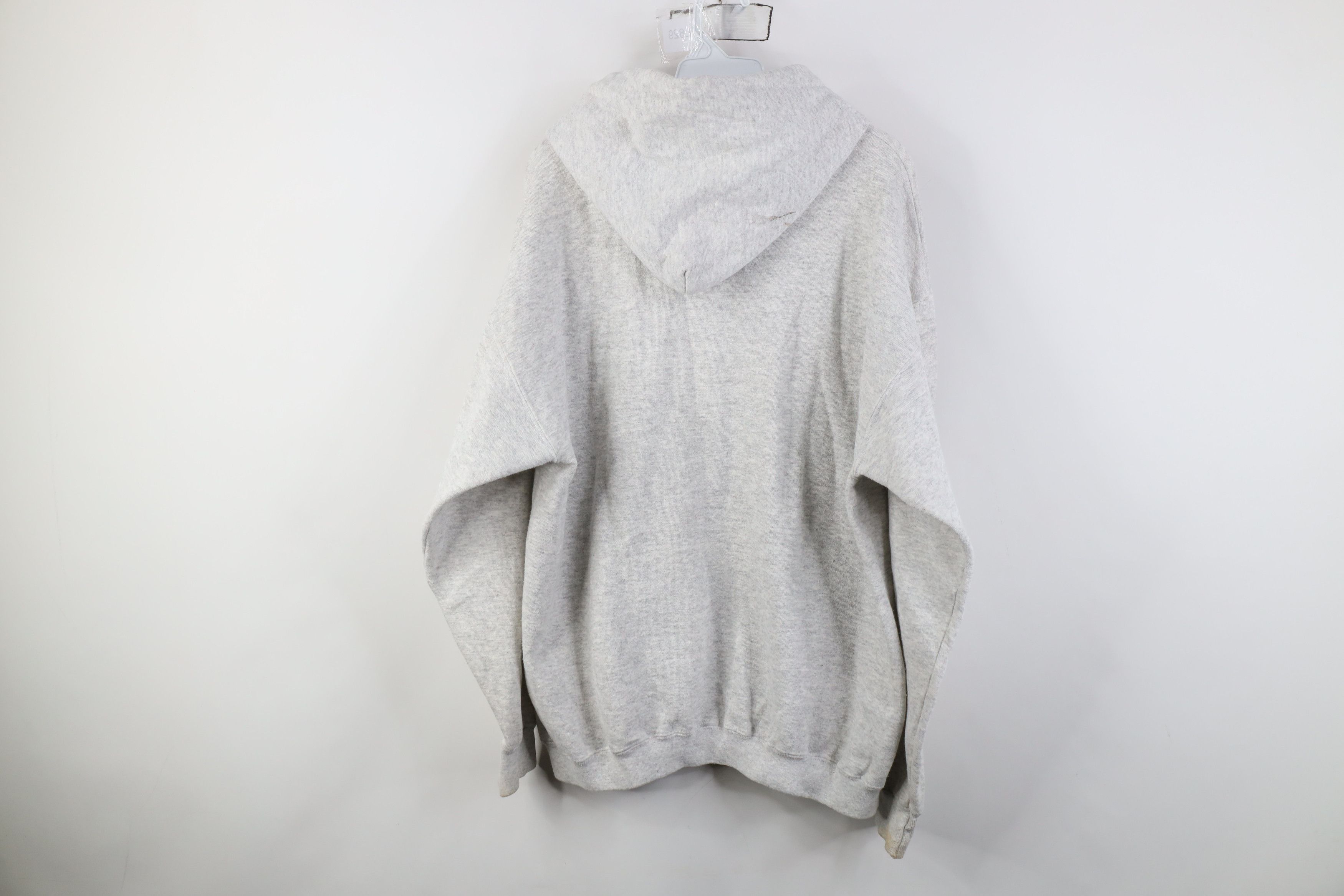 Vintage Vintage 90s Streetwear Hoodie Sweatshirt Heather Gray USA Size US L / EU 52-54 / 3 - 14 Thumbnail
