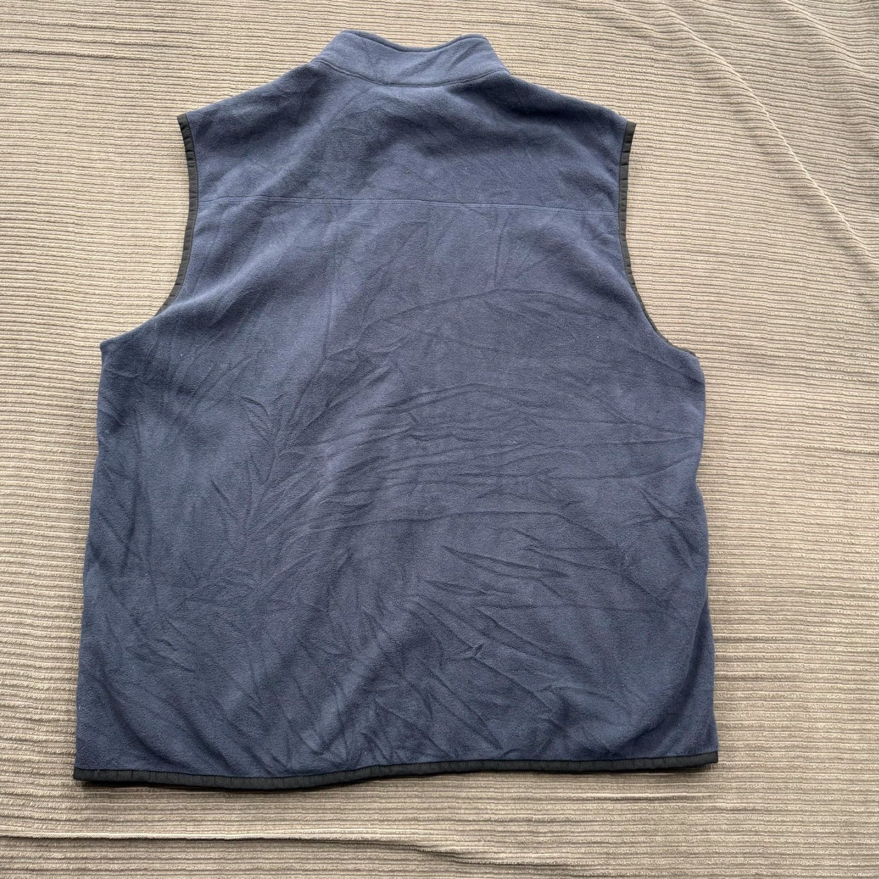 Izod IZOD Polar Fleece Vest Mens XL Midnight Blue Performance Zip Pocket Sherpa Trim Size US XL / EU 56 / 4 - 2 Thumbnail