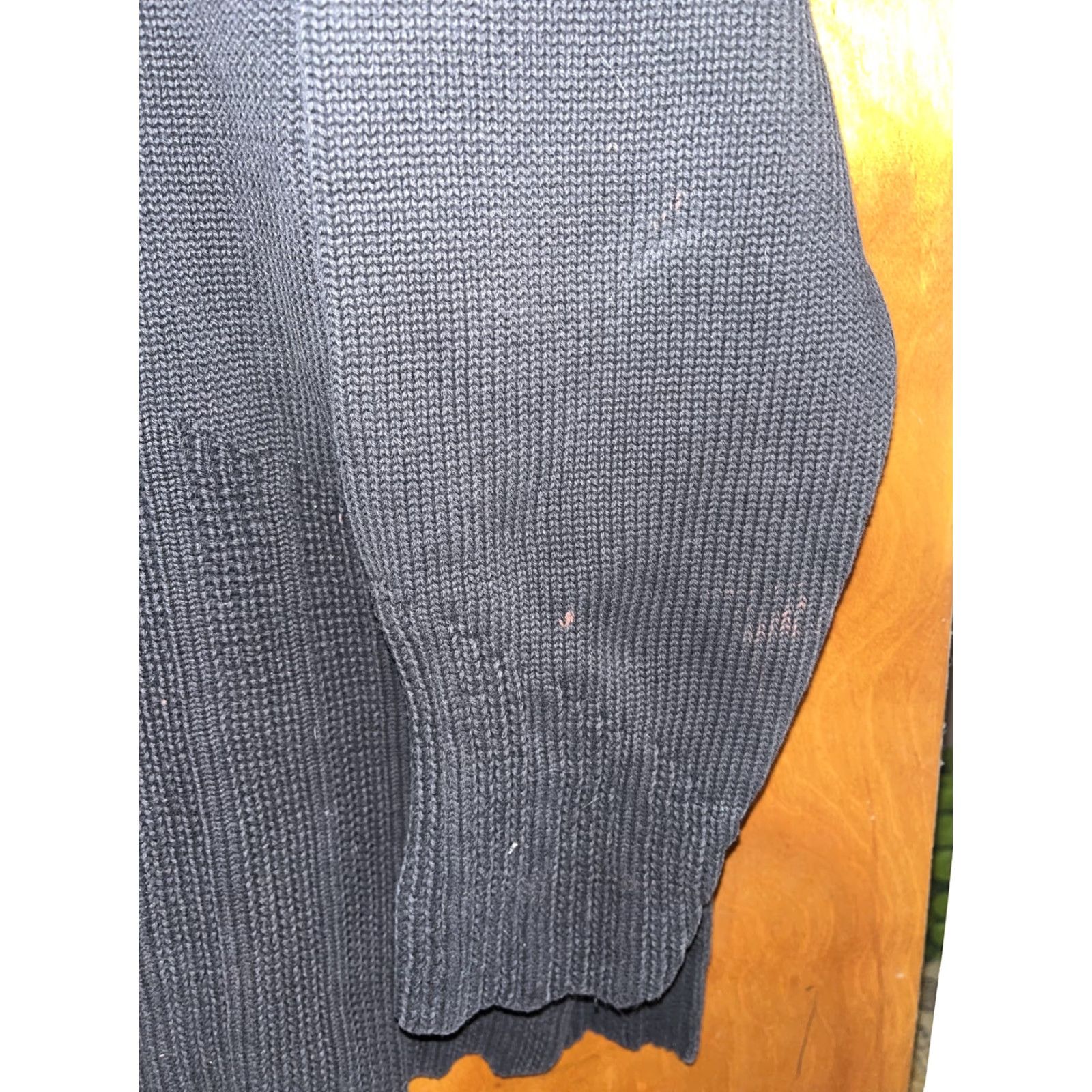 J. Jill VINTAGE J. Jill Women's Pullover Sweater Medium Cotton Blue Turtleneck All Seasons Casual Winter Fall Spring Summer Womens Size M / US 6-8 / IT 42-44 - 3 Thumbnail