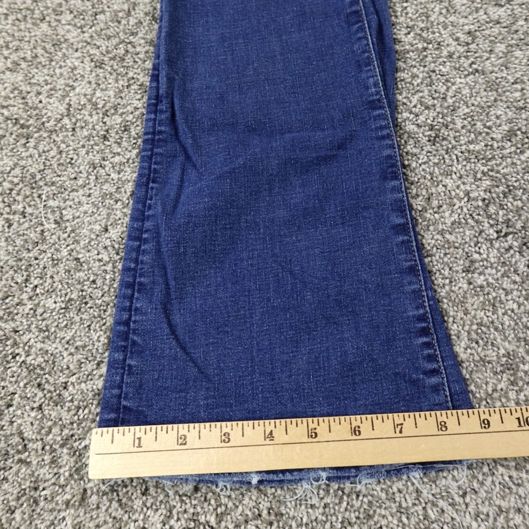 American Eagle Outfitters American Eagle Jeans Womens 6 Dark Blue Denim Kick Boot Low Rise Stretch Pants Size 28" / US 6 / IT 42 - 2 Thumbnail