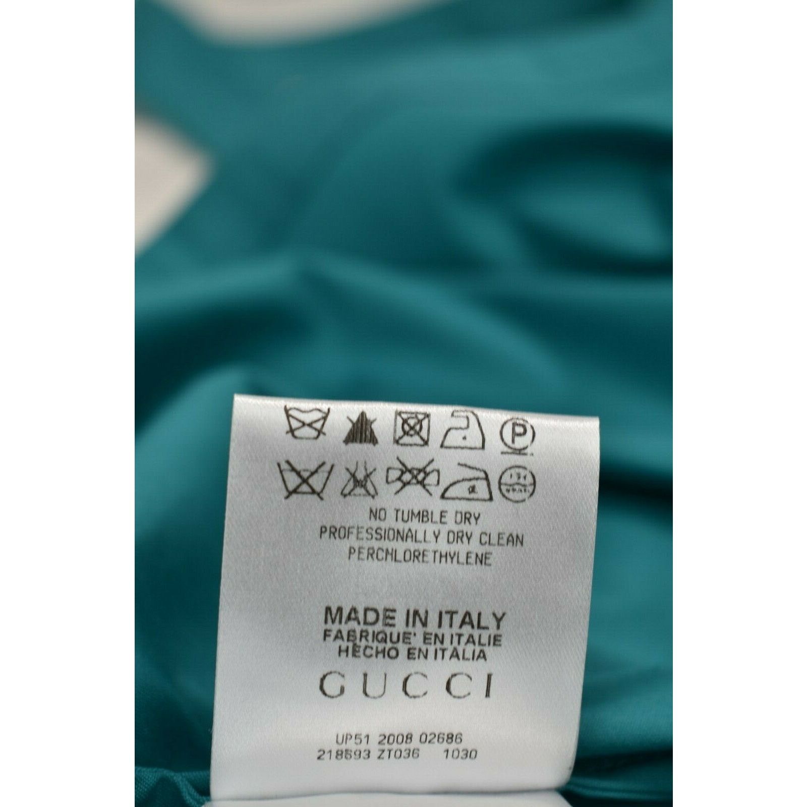 Gucci GUCCI GREEN COTTON STRAP BELTED ZIP HOLTER DRESS TOP 42 / M Size M / US 6-8 / IT 42-44 - 8 Thumbnail