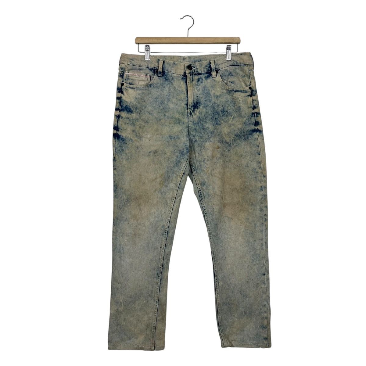 Japanese Brand Vintage Navy Jeans 1936 Acid Wash Denim Size US 34 / EU 50 - 1 Thumbnail