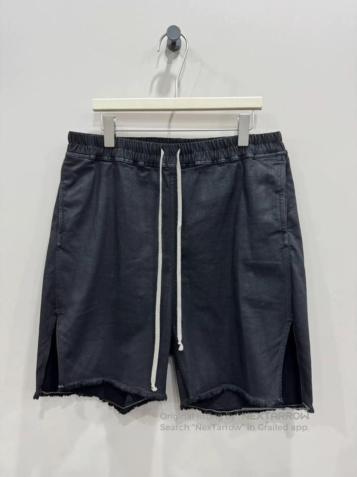 Rick Owens rick owens waxed denim shorts size 5. Size US 40 / EU 56 - 1 Thumbnail