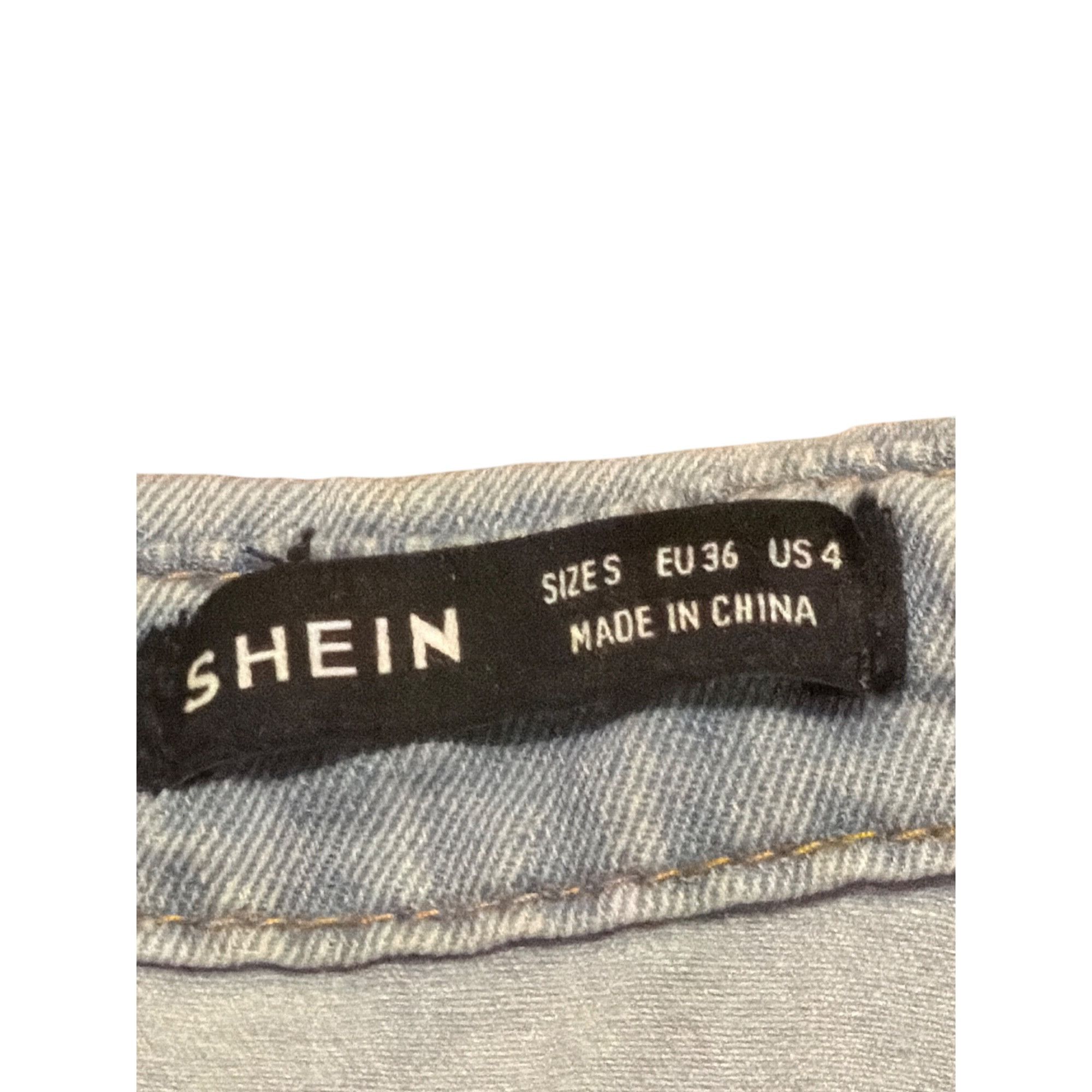 Shein Shein Light Blue Denim Button Up Shirt Snap Pearl Buttons Ta Size S / US 4 / IT 40 - 5 Thumbnail