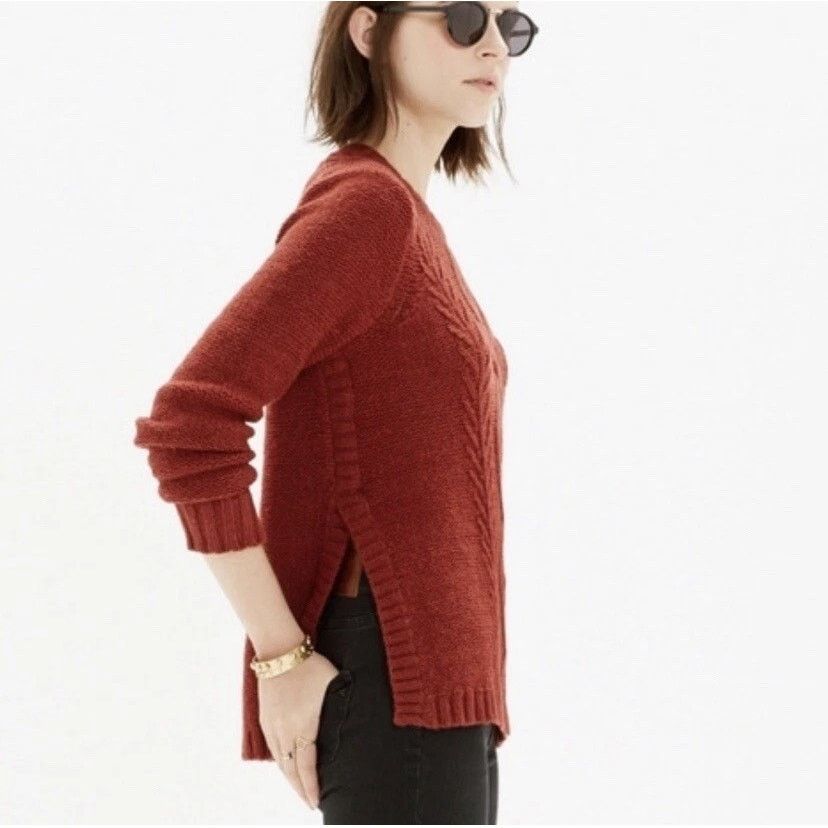 Madewell Madewell | Firelight Wool & Alpaca Blend Cable Sweater | XS Size XS / US 0-2 / IT 36-38 - 2 Thumbnail