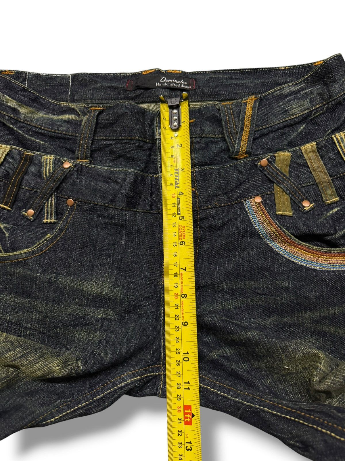 Other Vintage Dominate Handcrafted Jeans | Double Waist Style W33 Size US 33 - 15 Thumbnail