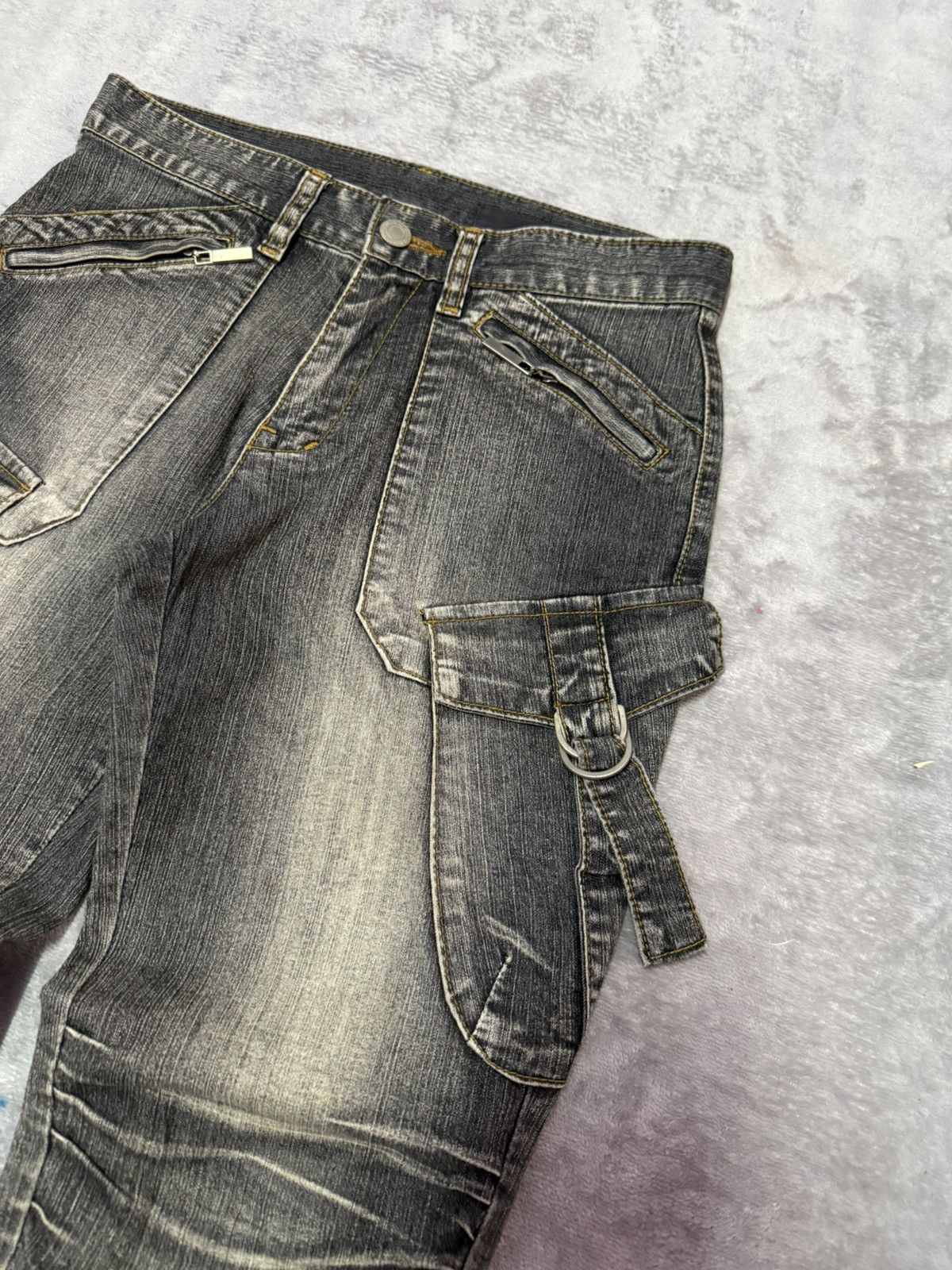 Hysteric Glamour × Japanese Brand Blue Jam Japan Bondage Claw Mark Jeans Short Size 27" / US 4 / IT 40 - 4 Thumbnail