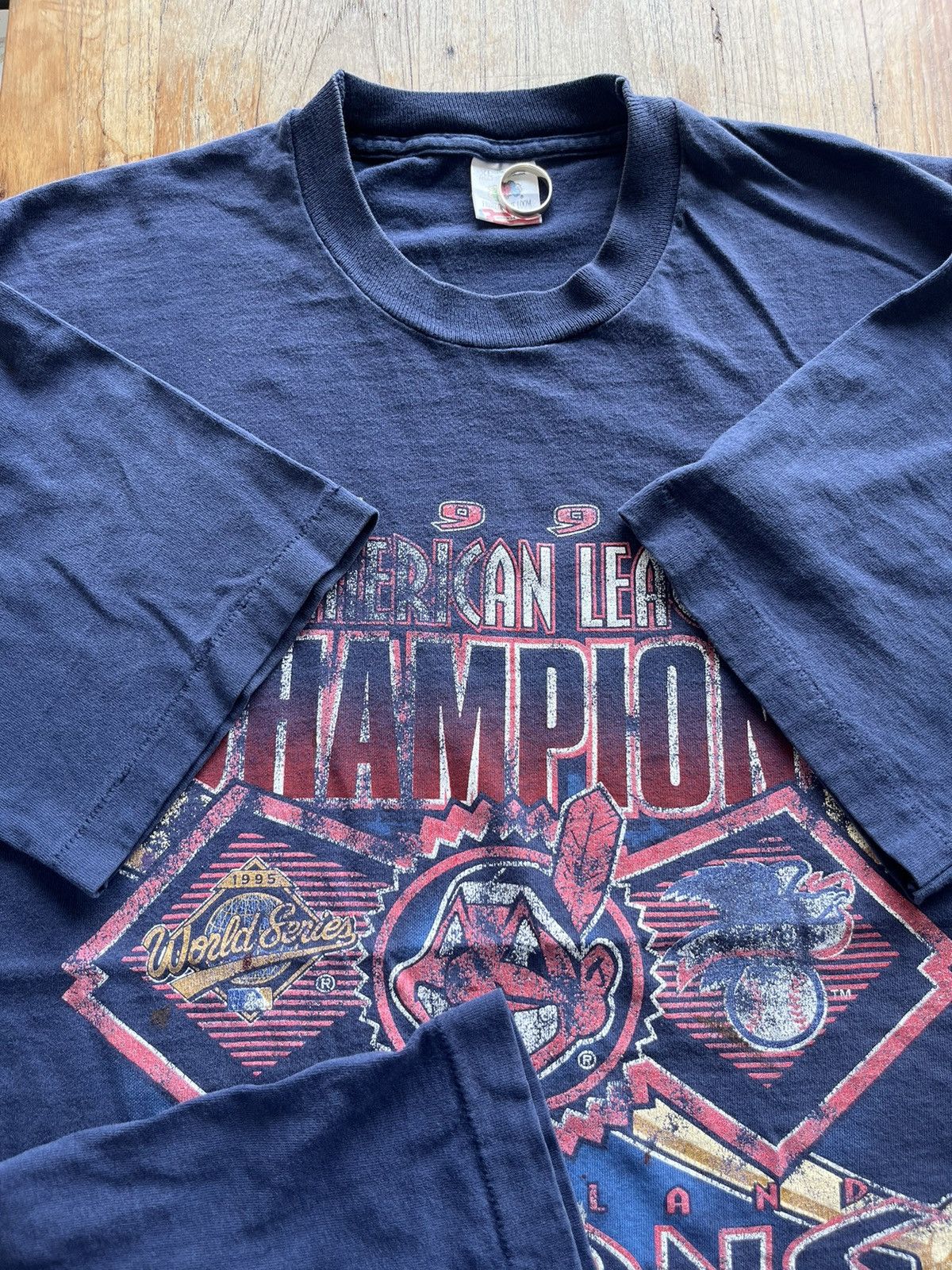MLB × Vintage Vintage CLEVELAND INDIANS American League 1995’s Champions Size US XL / EU 56 / 4 - 8 Thumbnail