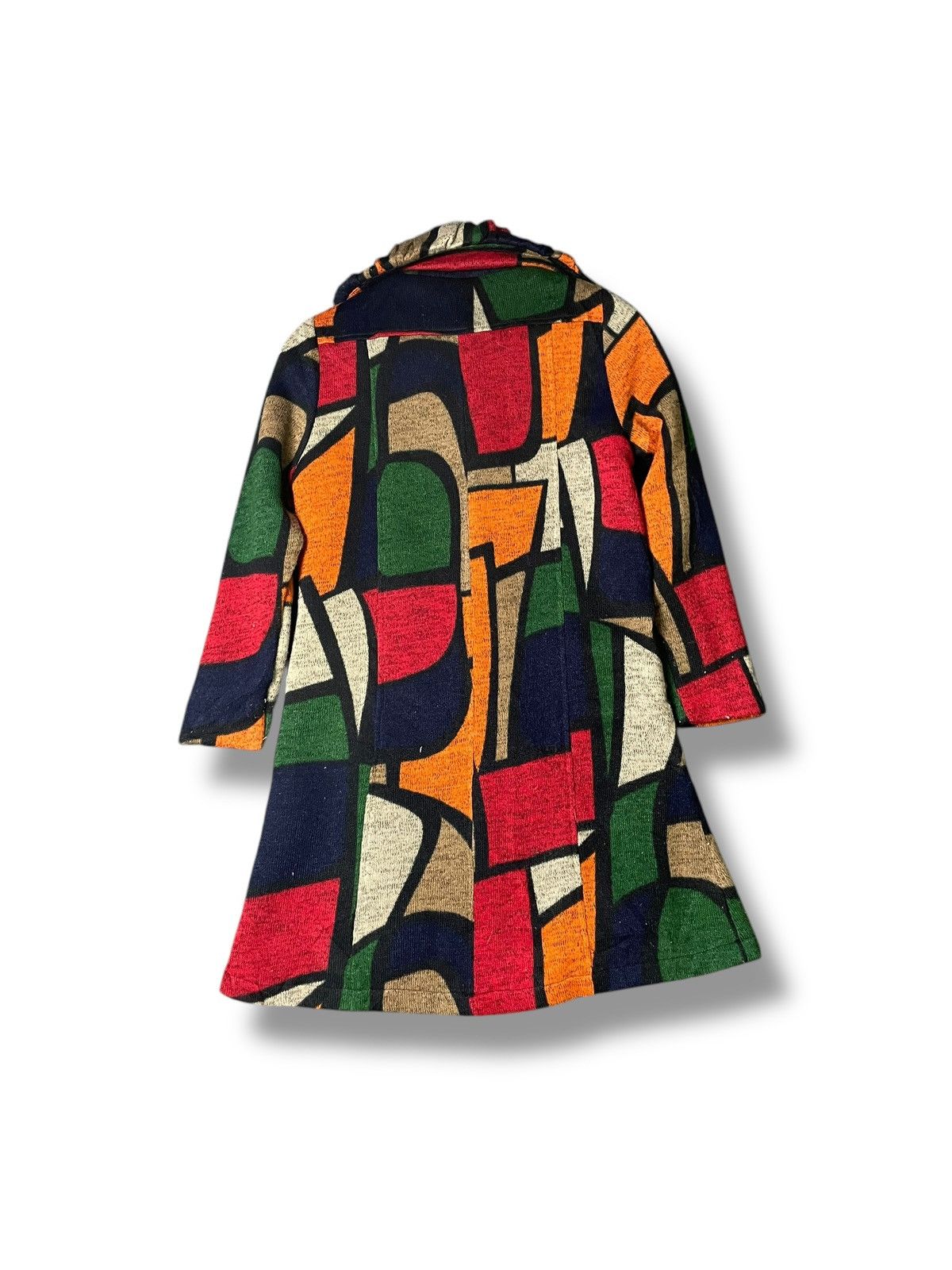 Designer × Japanese Brand × Vintage Jollie Femme Abstract Wool Long Coat (50) Size US XS / EU 42 / 0 - 3 Thumbnail