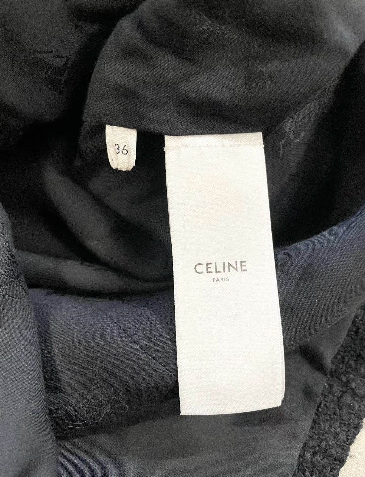 Celine Celine Classic Black Wool Cropped Jacket J33 Size XS / US 0-2 / IT 36-38 - 5 Thumbnail