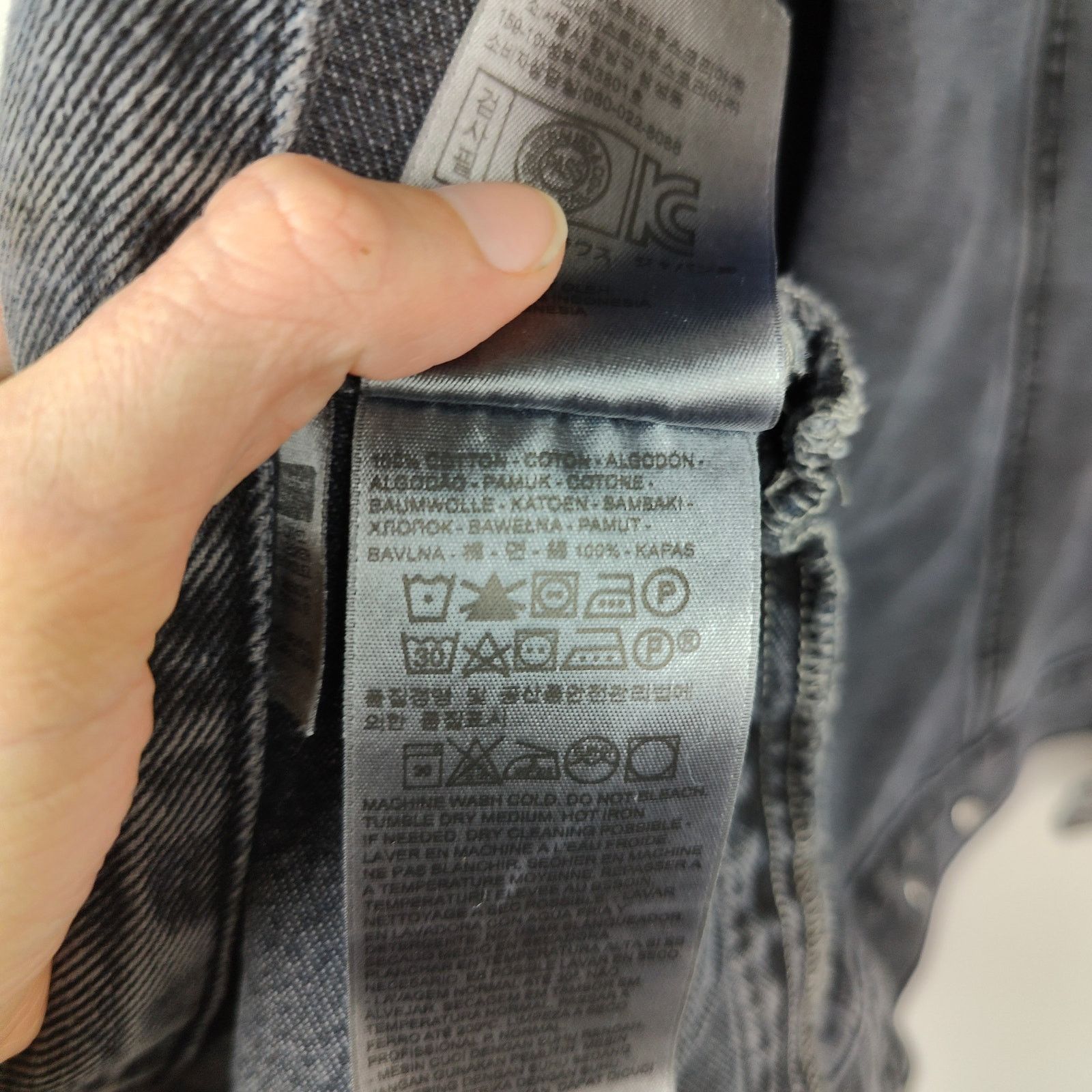 Levi's Levi's Trucker Jacket Mens Medium Charcoal Gray 90s Size US M / EU 48-50 / 2 - 10 Thumbnail