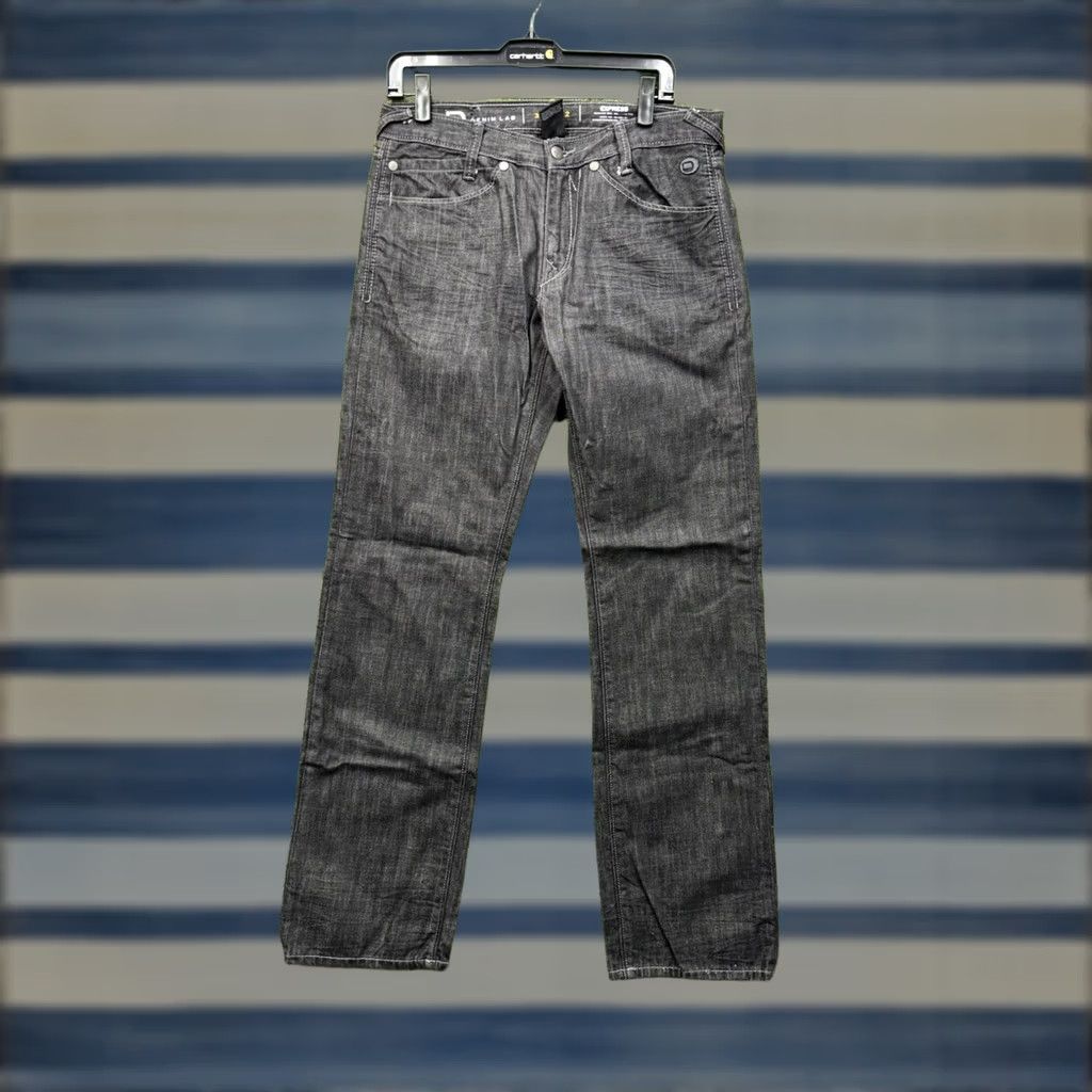 Express Express Jeans Mens 32X32 Rocco Slim Fit Low Rise Straight Black Denim Jeans Size US 32 / EU 48 - 1 Thumbnail