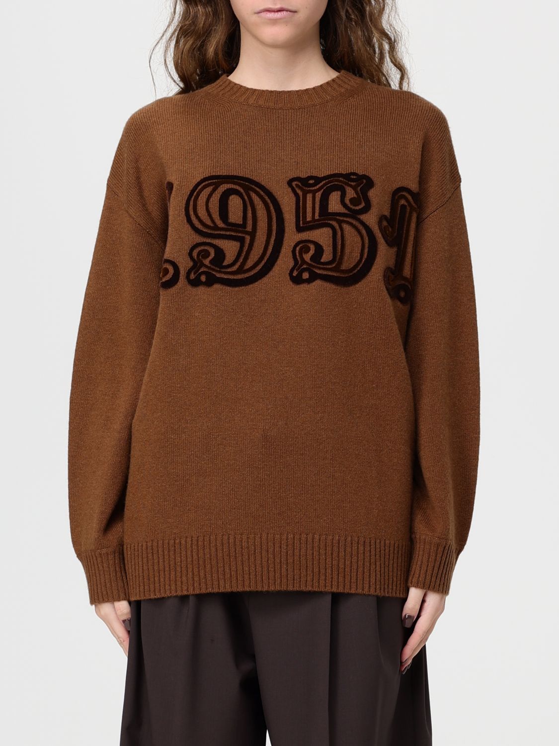 Max Mara Sweater Woman Leather