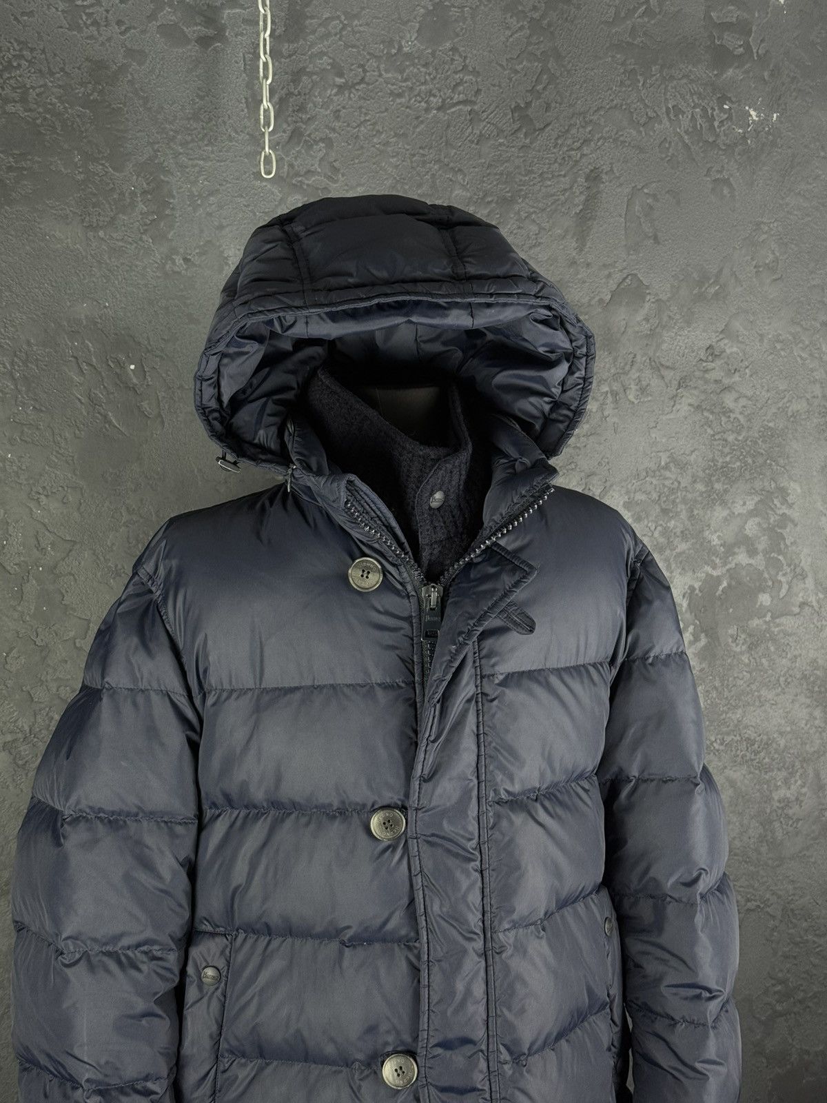 Herno HERNO Mens Polar-Tech Jacket Down Puffer Dark Blue 50 Size US M / EU 48-50 / 2 - 7 Thumbnail