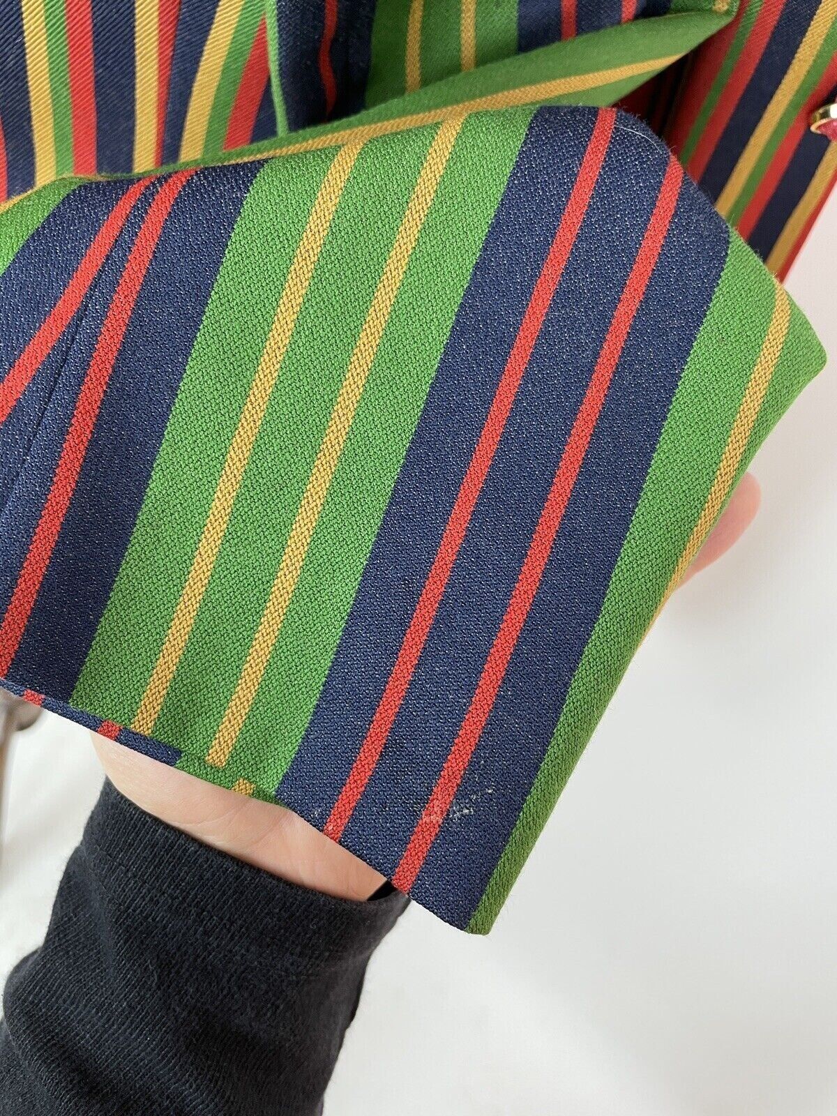 Versus Versace VINTAGE VERSUS GIANNI VERSACE MENS BLAZER STRIPED JACKET Size 44R - 9 Thumbnail