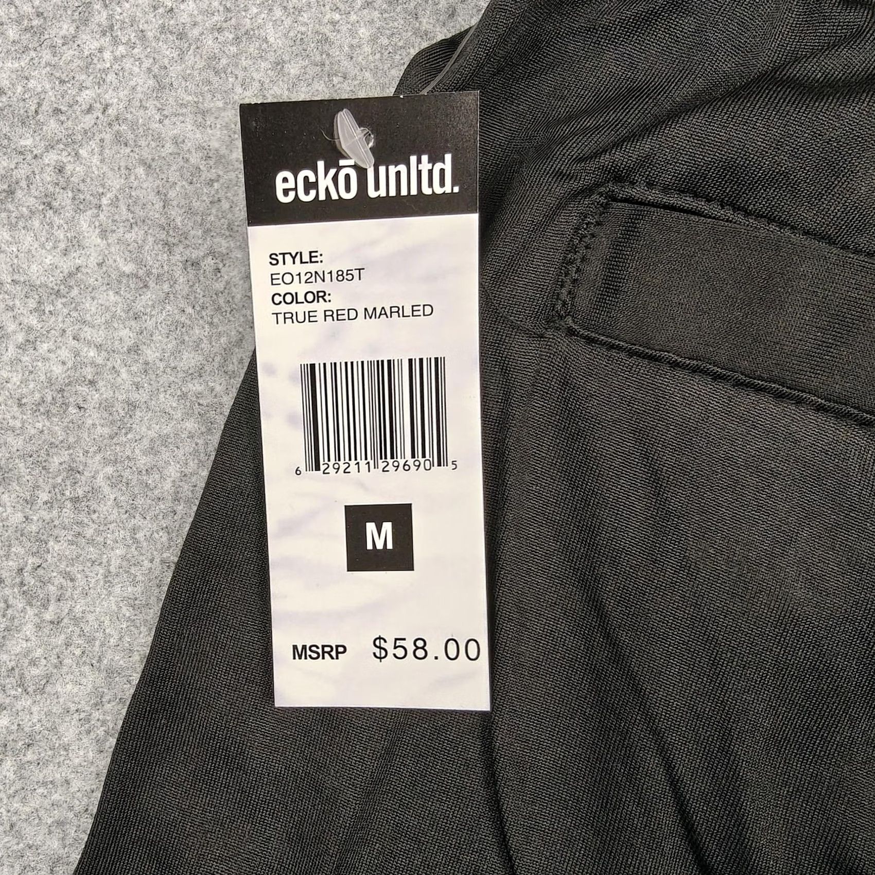 Ecko Unltd. Ecko Unltd Shorts Mens M Black Red Colorblock Drawstring Athletic Logo Gym Size US 31 - 6 Thumbnail