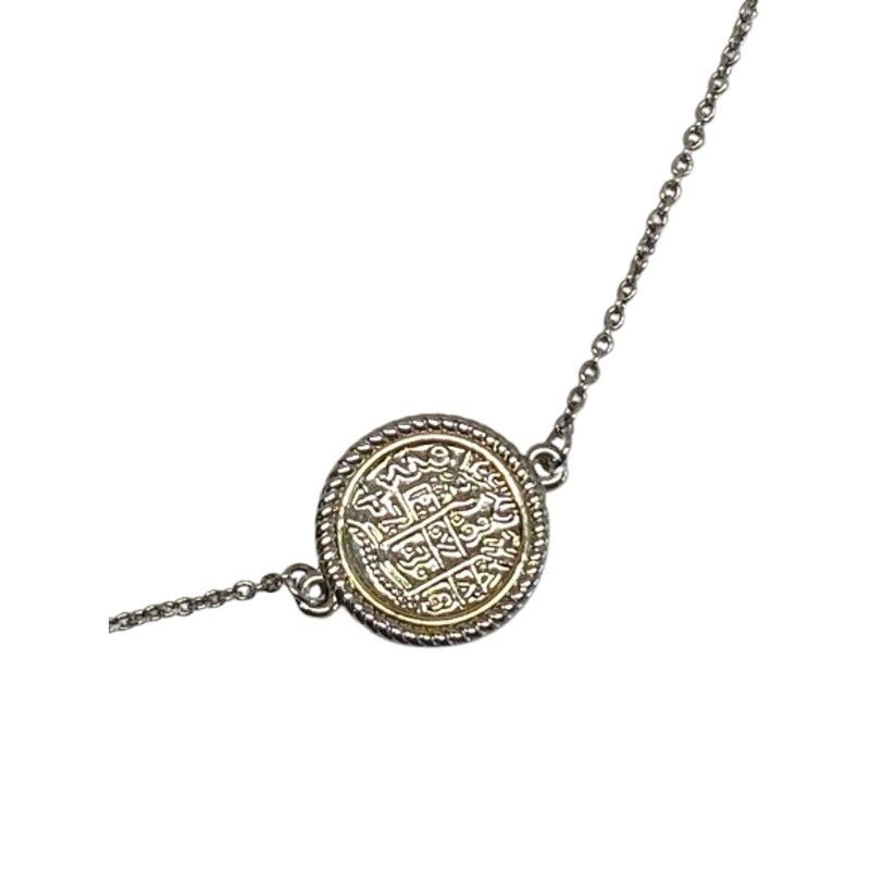 The Unbranded Brand Silver Tone Coin Pendant Necklace Boho Style Statement Size ONE SIZE - 3 Thumbnail