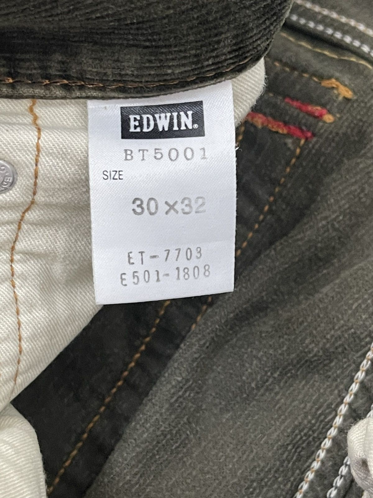 Edwin Flare Jeans Edwin Japan Corduroy Boot Cut 1🟦3 Size US 32 / EU 48 - 20 Thumbnail