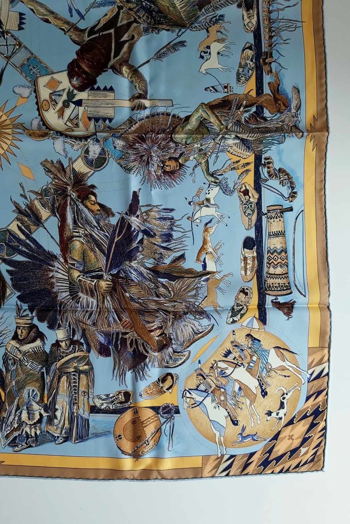 Hermes Hermes silk scaf "Les Danses des Indiens" Size ONE SIZE - 7 Thumbnail