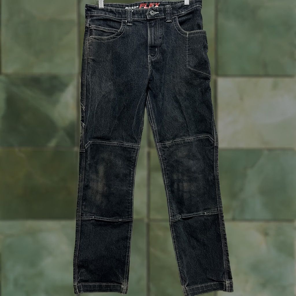 Dickies Dickies 874 Jeans Men 30 Black Double Knee Pockets Denim Relaxed Straight 5-Pocket Stretch Size US 30 / EU 46 - 1 Thumbnail