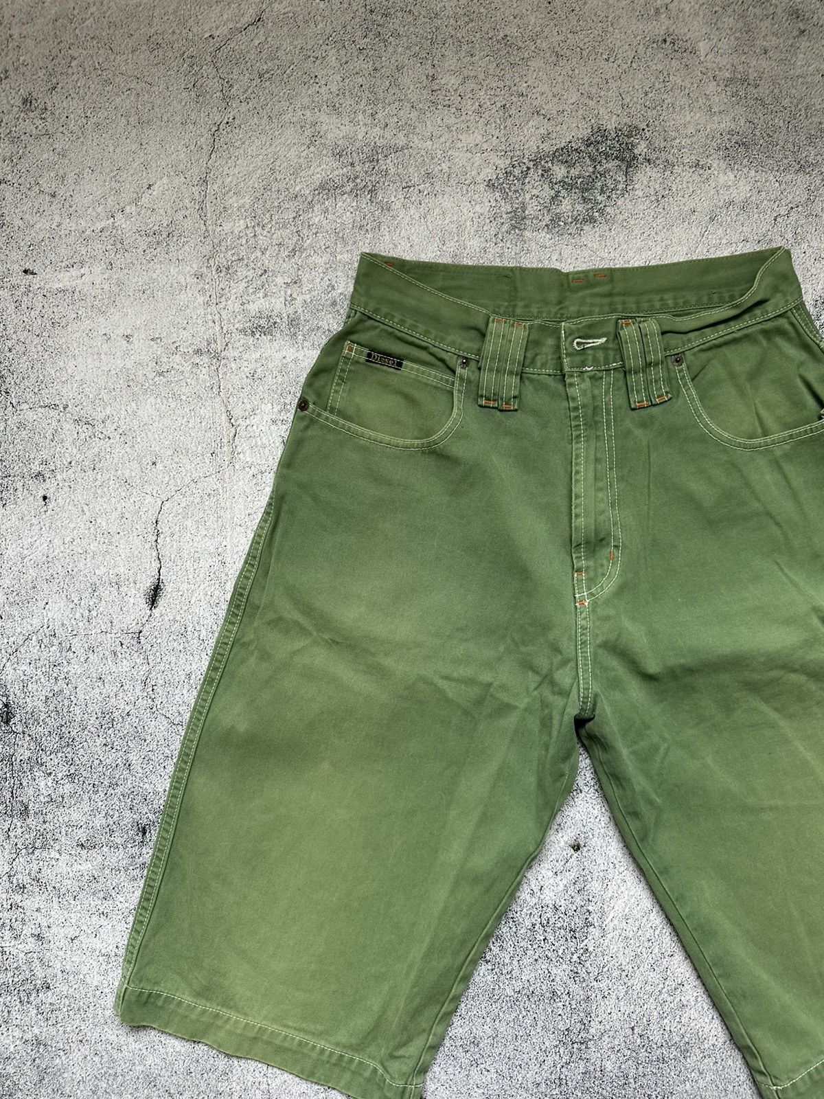 Diesel Vintage Diesel Green Fit Denim Shorts Size US 28 / EU 44 - 3 Thumbnail