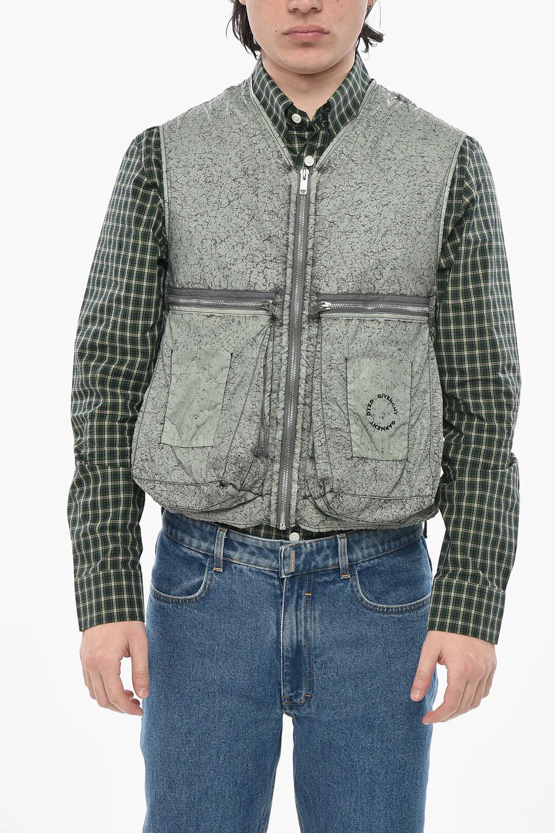 Givenchy og1mm0326 Nylon Multi-Pocket Gilet in Grey Size US S / EU 44-46 / 1 - 1 Thumbnail