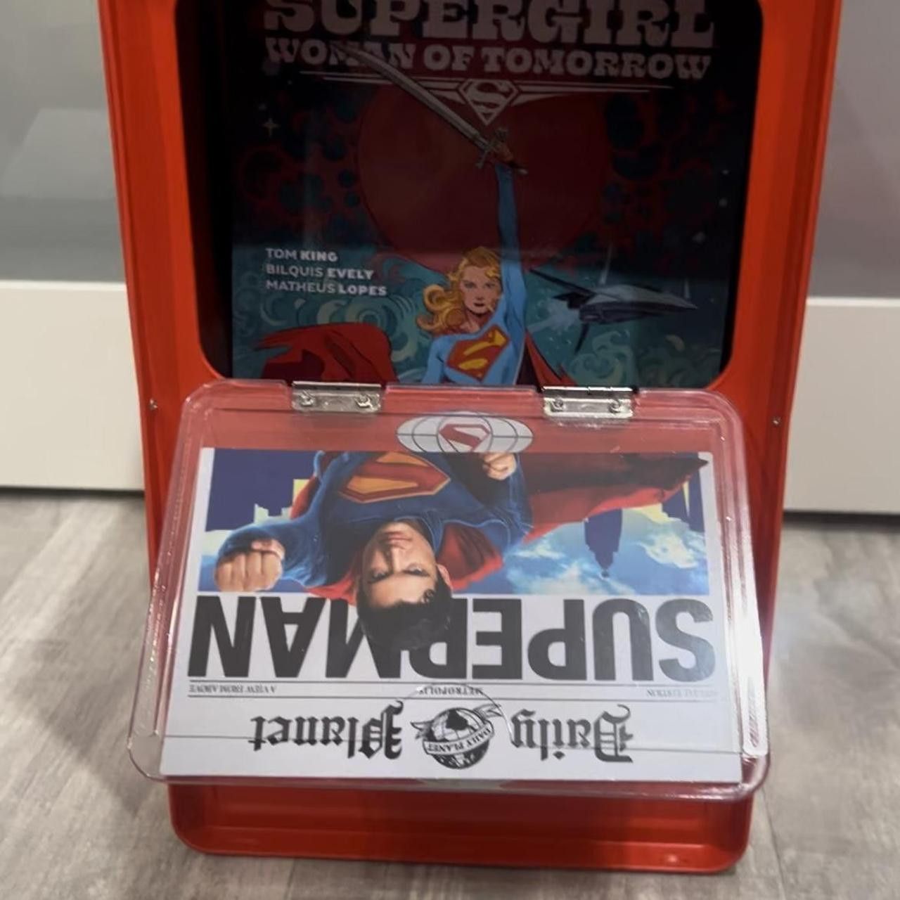 DC Comics AMC Exclusive Superman Popcorn Bucket 🦸‍♂️ + MYSTERY COMIC Size ONE SIZE - 3 Thumbnail