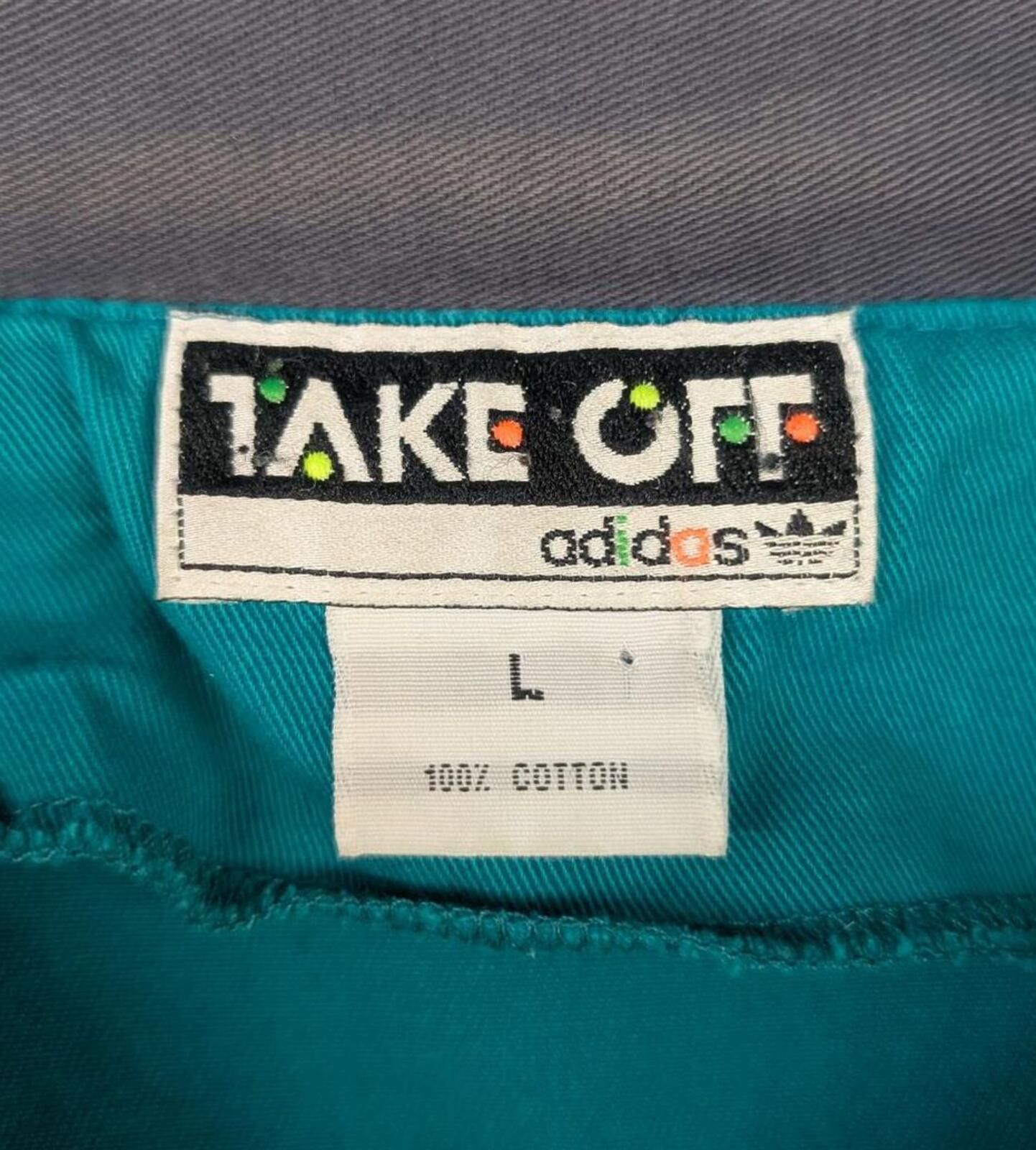Adidas Rare Vintage 90s Adidas Take Off Turquoise Jacket Size US L / EU 52-54 / 3 - 3 Thumbnail
