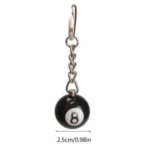 Jewelry Billiards 8 Ball Keychain Size ONE SIZE - 2 Thumbnail