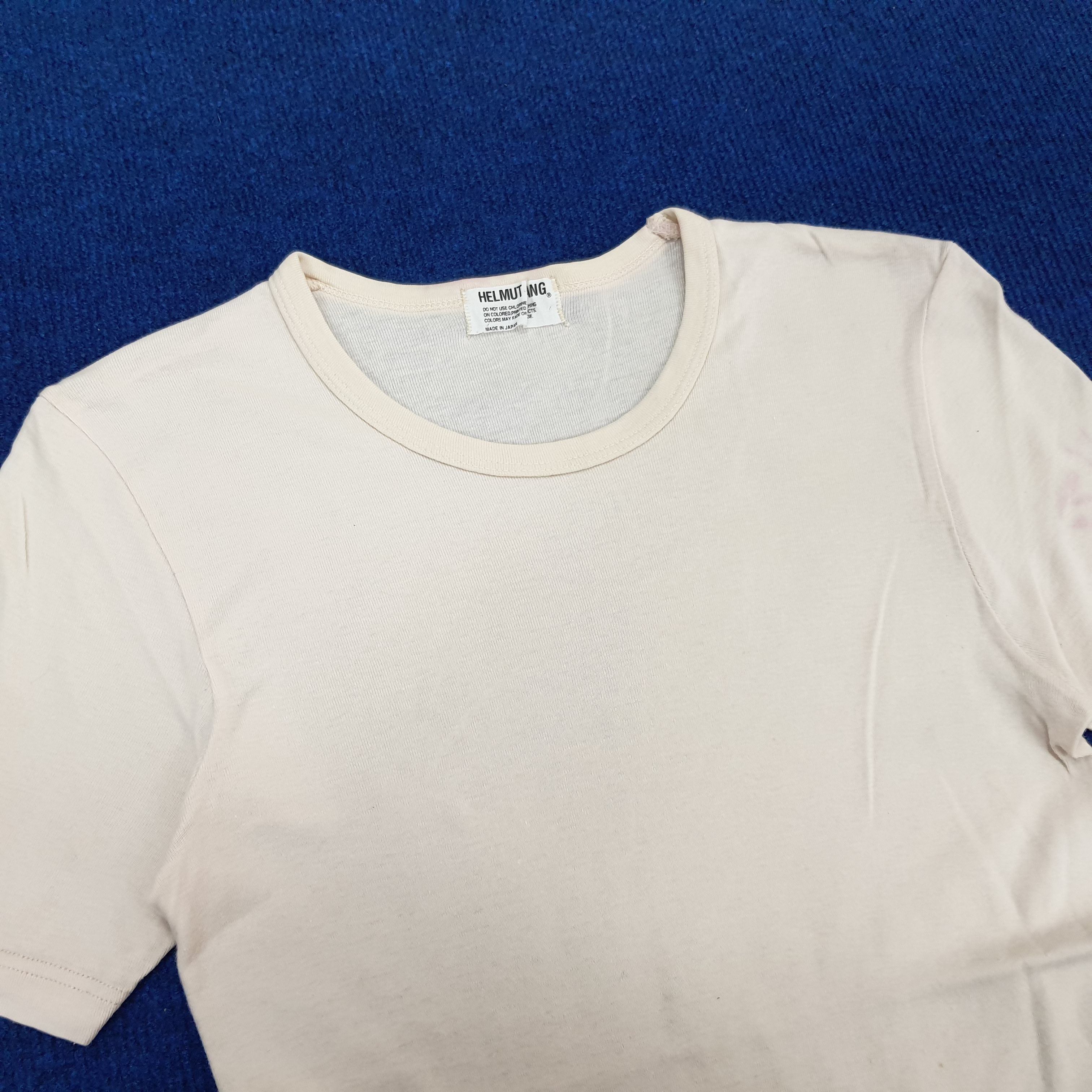 Helmut Lang × Vintage Vintage Helmut Lang Plain T-shirt Size XXS / US 00 / IT 34 - 2 Thumbnail