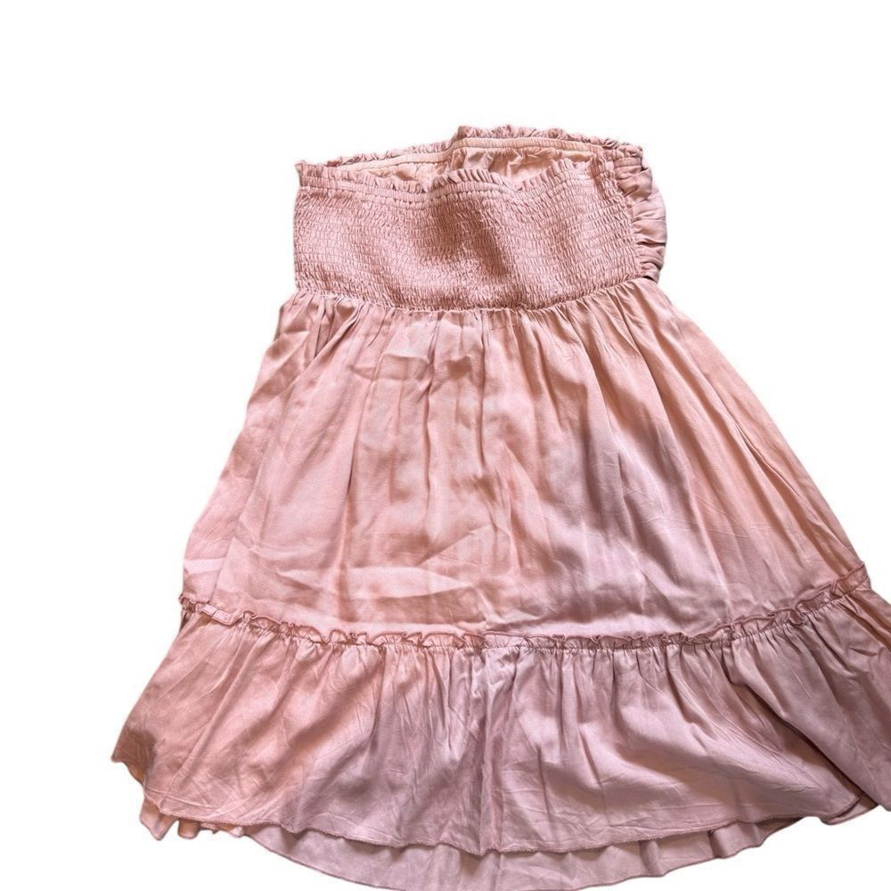 Other Elegant Peach Strapless Mini Dress Size S / US 4 / IT 40 - 4 Thumbnail